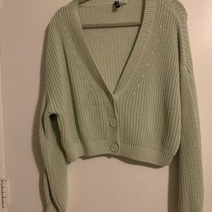 Sage green cardigan | large | oversized